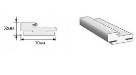 Коробка Т (у,п)для дверей Браво, Whitey